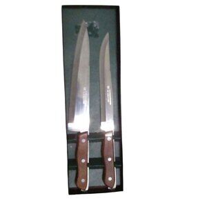 New VTG Ground Fine Stainless Steel Chef & Carving Knives Quality Precision Holl